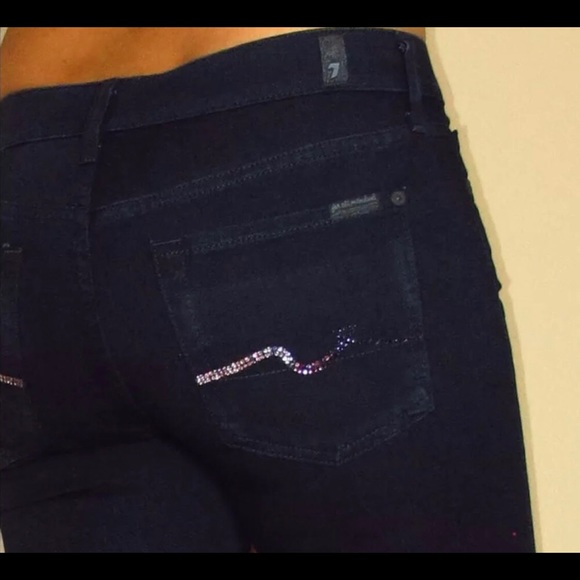 7 For All Mankind Boot Cut Jeans Size 27🌸 - Picture 2 of 6